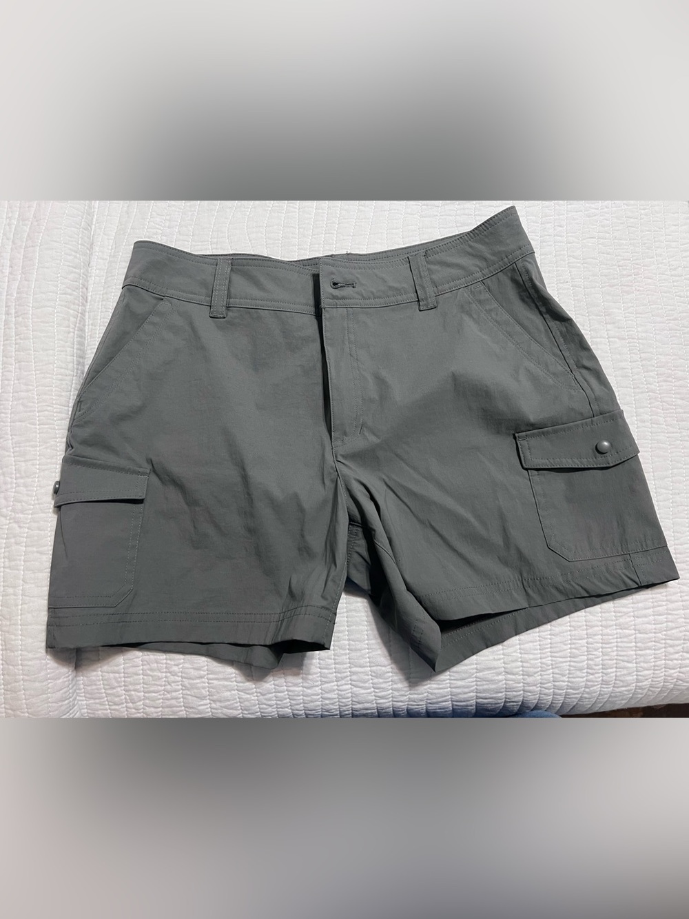 Eddie Bauer Gray Utility Cargo Shorts